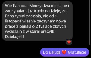 wiadomość z opinią