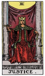 karta tarota sprawiedliwość